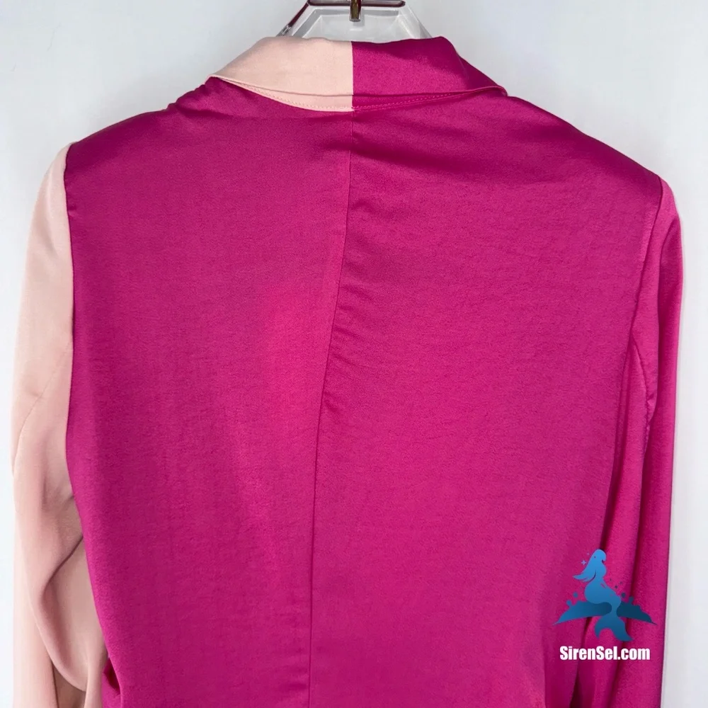 1154 NWT Choosy In a Mood Blazer Dress - Color Block - Size 2 - Fuschia Blush